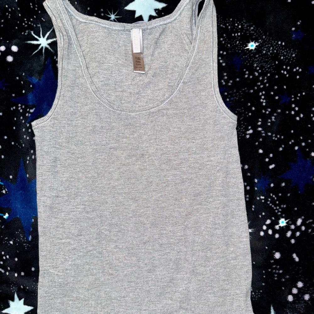 SKIMS Heather Gray Women's Tank Top Large